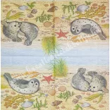 Szalvéta, tenger, fóka, 33x33 cm (23)