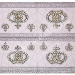 Szalvéta, trendi, korona, 33x33 cm (5)