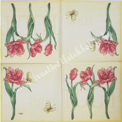 Szalvéta, tulipán, 33x33 cm (12)