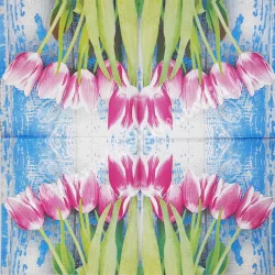 Szalvéta, tulipán, 33x33 cm (15)