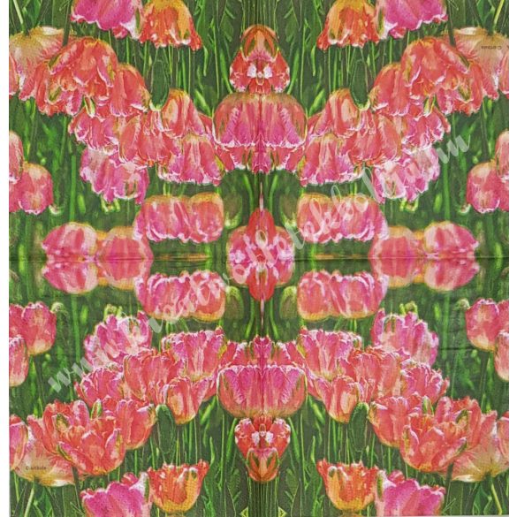 Szalvéta, tulipán, 25x25 cm (2)