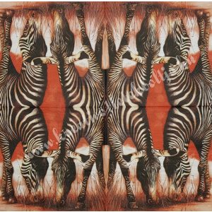 Szalvéta, vadállatok, zebra, 33x33 cm (21)