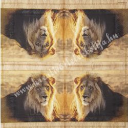 Szalvéta, vadállatok, oroszlán, 33x33 cm (26)