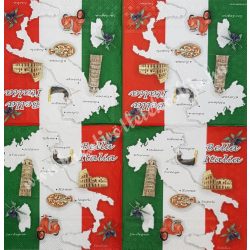 Szalvéta, városok, Olaszország, 33x33 cm (29)