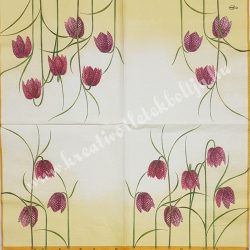 Szalvéta, virágok, harangvirág, 33x33 cm (18)