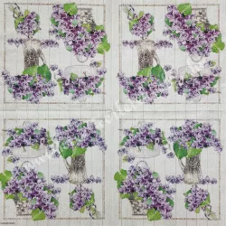 Szalvéta, virágok, 33x33 cm (81)