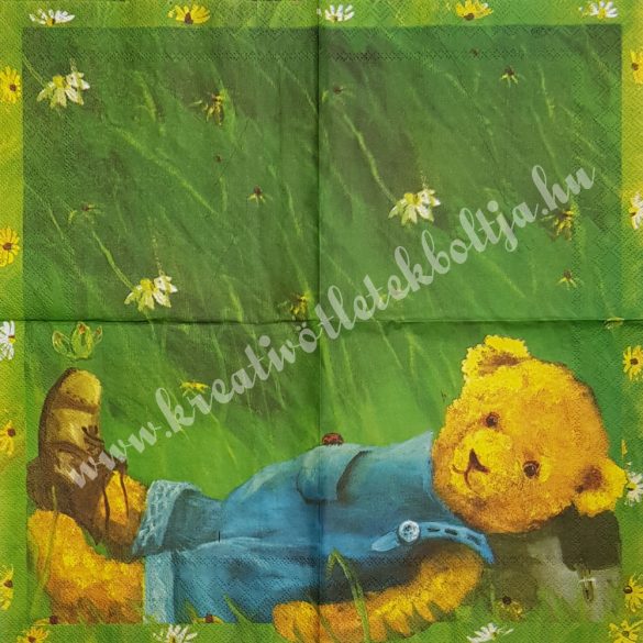 Szalvéta, mackó, 33x33 cm (2)