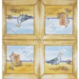 Szalvéta, tenger, sirály, 33x33 cm (25)