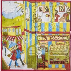 Szalvéta, városok, 33x33 cm (24)