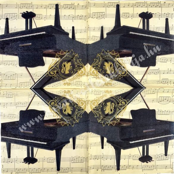 Szalvéta, zene, 33x33 cm (7)