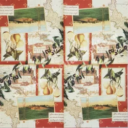 Szalvéta, oliva, 33x33 cm (7)