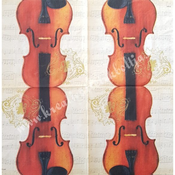 Szalvéta, zene, 33x33 cm (5)