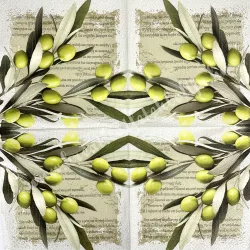 Szalvéta, olíva, 33x33 cm (17)