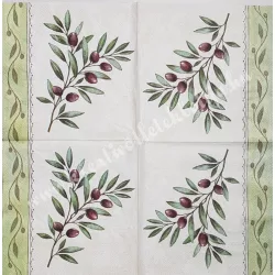 Szalvéta, oliva, 33x33 cm (27)