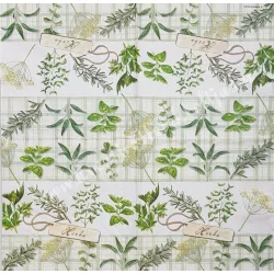 Szalvéta, fűszernövények, 33x33 cm (30)