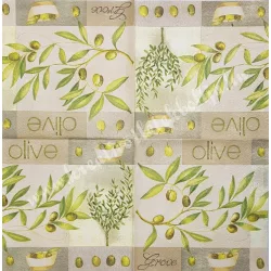 Szalvéta, olíva, 33x33 cm (31)