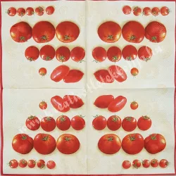 Szalvéta, paradicsom, 33x33 cm (10)