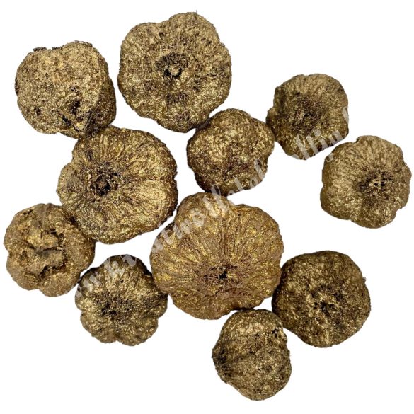 Szárazdekoráció, arany fokhagymatermés, 25 gr/csomag