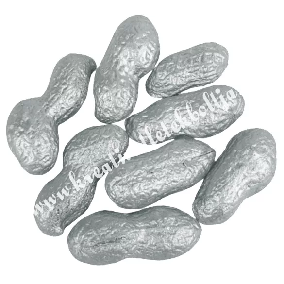Szárazdekoráció, ezüst mogyoró, 20 gr/csomag