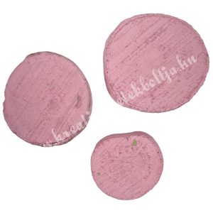 Szárazdekoráció, faszelet, rózsaszín, 30 gr/csomag