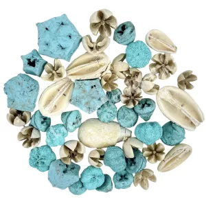 Szárazdekoráció, aqua-natúr, 85 gr/csomag