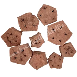 Szárazdekoráció, mehogany szelet, terrakotta, 20 g/csomag