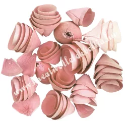   Szárazdekoráció, tölcsér, világos rózsaszín, 20 gr/csomag