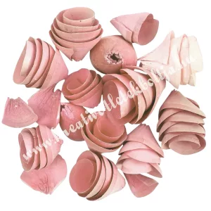 Szárazdekoráció, tölcsér, világos rózsaszín, 20 gr/csomag