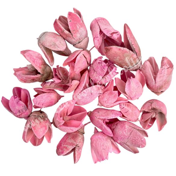 Szárazdekoráció, bakuli, rózsaszín, 30 gr/csomag
