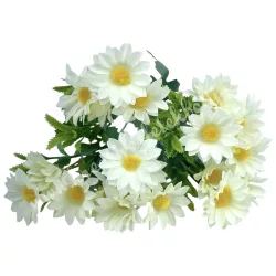 Margaréta csokor, fehér, 26 cm