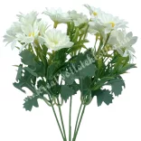 Margaréta csokor, fehér, 26 cm