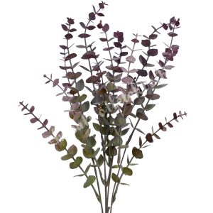 Eukaliptusz csokor, mályva, 42 cm