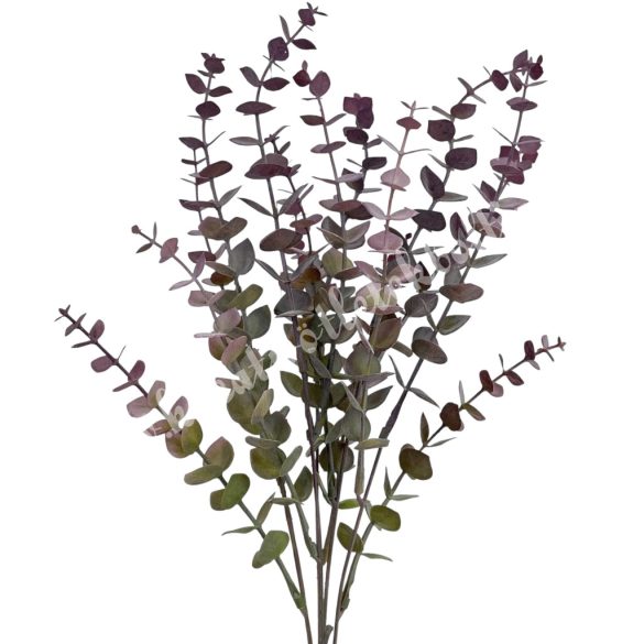 Eukaliptusz csokor, mályva, 42 cm
