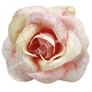 Rózsa virágfej, cirmos rózsaszín, 4,5 cm