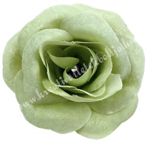 Rózsa virágfej, zöld, 4,5 cm