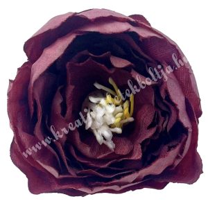 Peonia virágfej, bordó, 4,5 cm