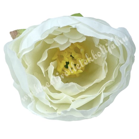 Peonia virágfej, fehér, 4,5 cm