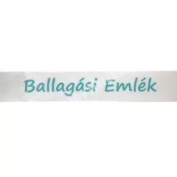 Szatén szalag, Ballagási Emlék, kék, 2 cm