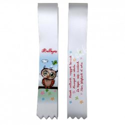 Ballagó szalag, baglyos, 4 cm