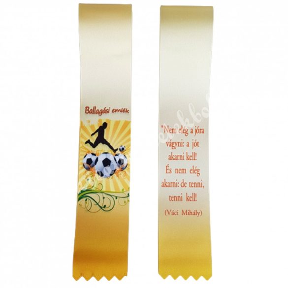 Ballagó szalag, focista, 6 cm