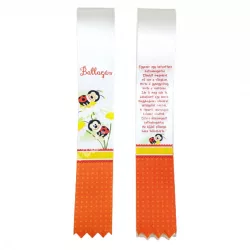   Ballagó szalag, katicás, "Ballagás" felirattal, 4 cm