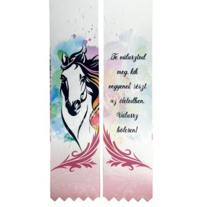 Ballagó szalag, lovas, "Te választod meg...", 6 cm