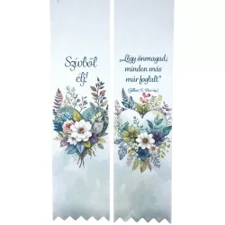 Ballagó szalag, szív, "Szívből élj", 6 cm