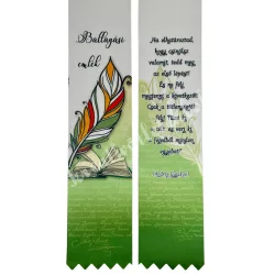   Ballagó szalag, tollal, "Ha elhatároztad...", 6 cm