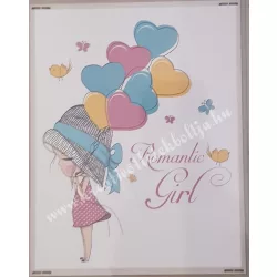 Textiltranszfer, lány, 25x35 cm