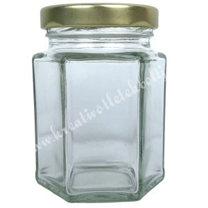 Hexagon üveg, 116 ml