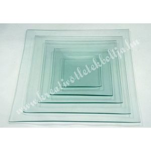 Négyszögletes üvegtál, több méret