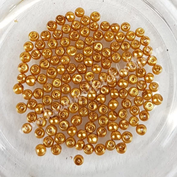 Üvegtekla, arany, (67), 3 mm, 4 mm, 6 mm