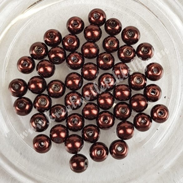 Üvegtekla, csokibarna, (76), 3 mm, 4 mm, 6 mm