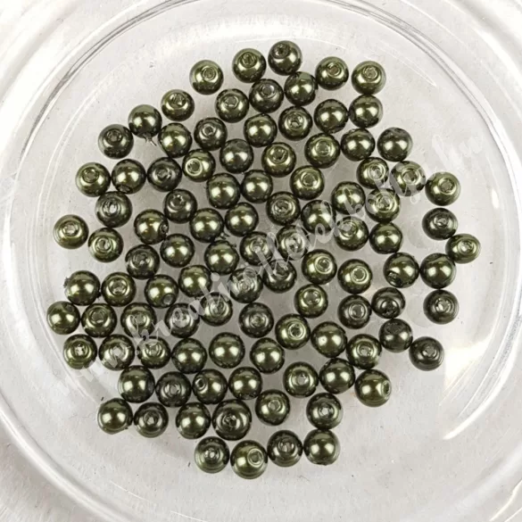Üvegtekla, sötét oliva, (18), 3 mm, 4 mm, 6 mm